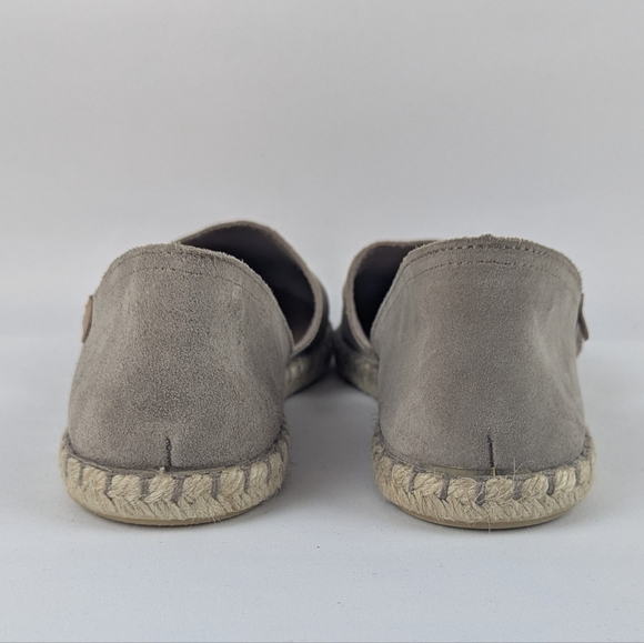 Verbenas Espadrilles Carmen Suede Leather Closed Toe Stone EU41 (9.5/10) NWT - Picture 9 of 16